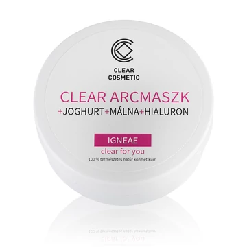 Clear arcmaszk+joghurt+málna+hialuron